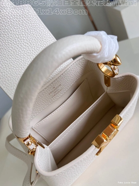 Fake Louis Bags CAPUCINES MINI-21*14*8CM VUITTON LOUIS 0708